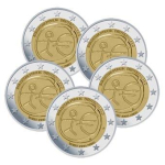 Das €-Symbol und ein stilisierter Mensch auf...