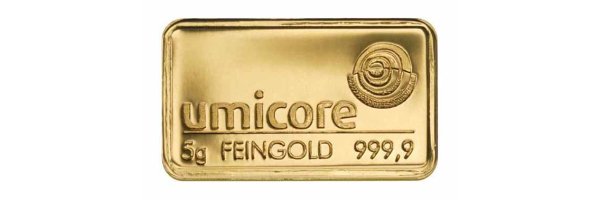 Goldbarren 5 g - 10 g