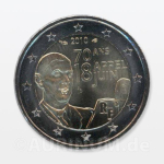 2 Euro Frankreich 2010 70. Jahrestag Appel Gaulle