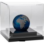 3 Oz Silber Barbados BLUE MARBLE AT NIGHT Planet Erde Kugelförmig 2021 AF coloured