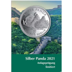 1/2 Oz Silber Panda 2021 Berlin in Blister Coincard