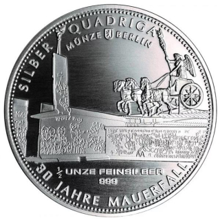 1/2 Unze Silber Germania Quadriga 2019  999,99
