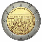 2 Euro Malta 2012 Mehrheitswahlrecht 1887