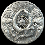 1 Unze Platin Big Five Büffel Südafrika 2021 Proof