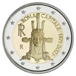 2 Euro Italien 2021 Rom bfr