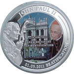 Palau 2011 8 x 1 Dollar Papst Johannes Paul II - Seligsprechung Eröffnung 2011