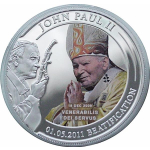 Palau 2011 8 x 1 Dollar Papst Johannes Paul II -...
