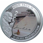 Palau 2011 8 x 1 Dollar Papst Johannes Paul II - Seligsprechung Eröffnung 2011