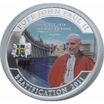 Palau 2011 8 x 1 Dollar Papst Johannes Paul II - Seligsprechung Eröffnung 2011