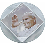 Palau / Kongo / Liberia  2007 mit 3 x 1 $ Papst Johannes Paul II- Santo Subito 2007 PP  farbig