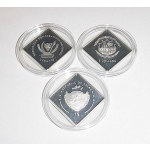 Palau / Kongo / Liberia  2007 mit 3 x 1 $ Papst Johannes Paul II- Santo Subito 2007 PP  farbig