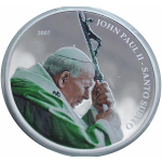 Palau / Kongo / Liberia  2007 mit 3 x 1 $ Papst Johannes Paul II- 1920 -2005 Santo Subito 2007 2007 PP  farbig