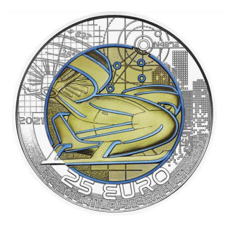 Österreich 25 Euro Niob Mobilität der Zulunft HGH  2021