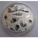 1 Unze Silber Ghana EYE OF DIAMONDS II Auge Diamanten Feingehalt 999 5 Cedis 2020