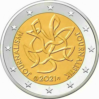 2 Euro Finnland 2021 Journalismus bfr.   unc.