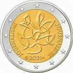2 Euro Finnland 2021 Journalismus bfr.   unc.