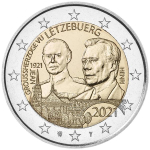 2 Euro Luxemburg 2021 Großherzog Jean von Luxemburg...