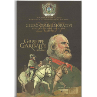2 Euro San Marino 2007 200. Geburtstag von Giuseppe Garibaldi BU