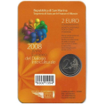 2 Euro San Marino 2008 Jahr des interkulturellen Dialogs...