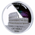 3 oz silber Niue 2016 Proof -  STATUE KAISER NERO und...