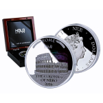 3 oz silber Niue 2016 Proof -  STATUE KAISER NERO und KOLOSSEUM - AMPHITHEATER - Hologram - 5NZD
