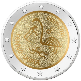 Estland 2 Euro Finno-ugrische Völker 2021  bfr