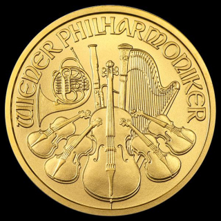 1/2 Unze Gold Wiener Philharmoniker Österreich BU