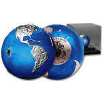 3 Oz Silber Barbados 2022 - BLUE MARBLE ENDANGERED -...