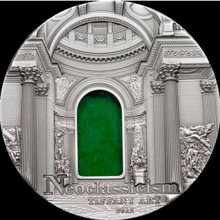 Palau 2012 10 $  Tiffany Art NEOCLASSICISM 2  Unzen Silber Antique Finish