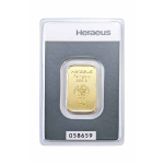 10 g Goldbarren Heraeus (geprägt) 999,99 im Blister