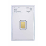1 g Goldbarren Heraeus (geprägt) 999,99 im Blister
