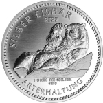 1 Oz Silber Eisbär 2022 Berlin in Coincard