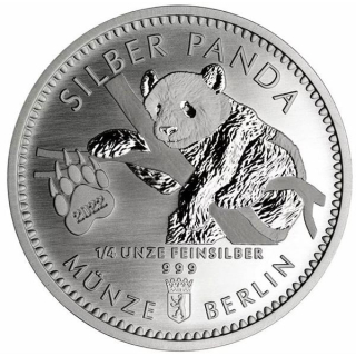 1/4 Oz Silber Panda 2022 Berlin Blister Coincard