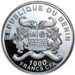 1 oz Benin 2014 Prooflike - ELEFANT - WALDELEFANT -...