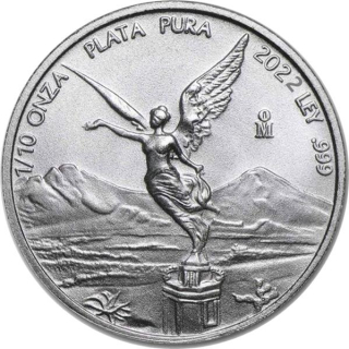 1/10 Unze Silber Mexico Libertad 0,1 Onza 2022 BU