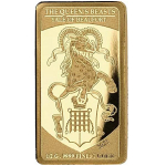 2,5g Gold 5 x 250 Francs CFA Senegal - The Queens Beasts 2021 Proof