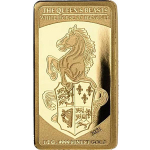 2,5g Gold 5 x 250 Francs CFA Senegal - The Queens Beasts 2021 Proof