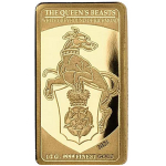 2,5g Gold 5 x 250 Francs CFA Senegal - The Queens Beasts 2021 Proof