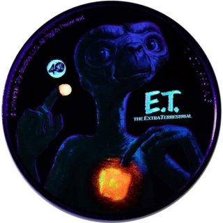 1 oz Silber Niue - Alien E.T. - Ausserirdischer - 2022 Glow-in-the-Dark Proof Color
