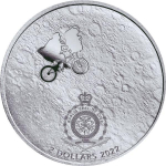 1 oz Silber Niue - Alien E.T. - Ausserirdischer - 2022 Glow-in-the-Dark Proof Color