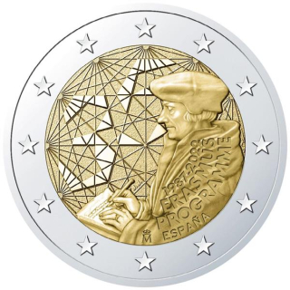 Spanien 2 Euro - ERASMUS PROGRAMM - 2022 bfr.