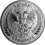 1 oz  LADY GERMANIA 2021 BU Silber - Germania Mint - Serie Lady Germania