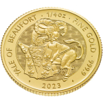 1/4 oz Gold UK - Royal Tudor Yale of Beaufort - Royal Tudor Beast - 2023 Großbritannien BU