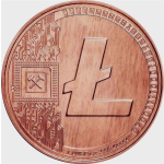 1 Unze Copper Round - LITECOIN -  999,99 AVDP