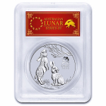 1 Unze Silber Australien - Lunar Hase 2023 - Jahr des...