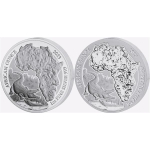 2 x 1 Unze SilberSET Ruanda 2023 - NIL-KROKODIL - African...