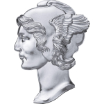 1 Unze Silber Fiji Fidschi - MERCURY DIME LIBERTY Shapes...