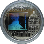 Andorra 5 Dinars  BEATIFICATION JOHN PAUL II Silber...