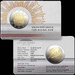Lettland 2 Euro Wappen Lettlands - Aufgehende Sonne 2019...