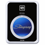 AURINUM*MAI*KRACHER** 1 oz Silber Round 2023 BU  - Chevrolet Corvette BLUE STINGRAY 1972 - General Motors Muscle Cars - BU Color Coin Card